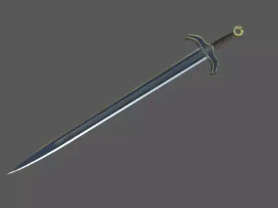 simple Sword Low-poly 3D model shop