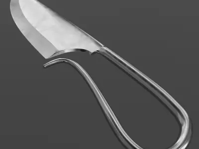 Short battle knife v0 3D model