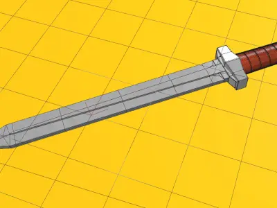 Flash Gordon Movie 1981 Ming Guard Sword  3D model