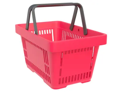 Shopping basket 04 3D model