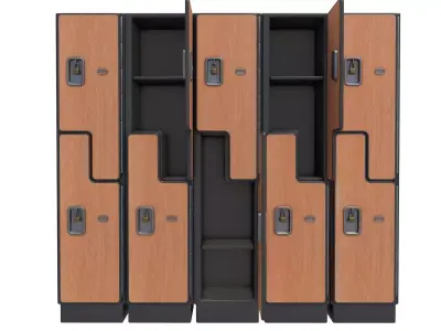 School  Locker 3D model