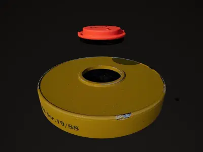 TM62 anti-tank explosive mine 3D model