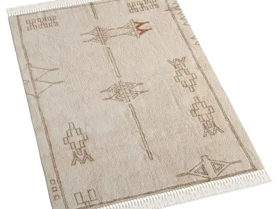 Lorena Canals Kerman Washable Rug 3D model