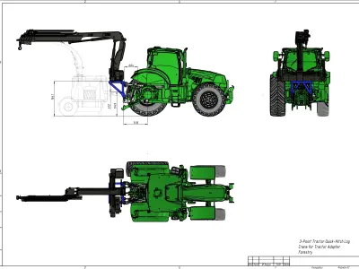 WOOD CHIPPER  HEIZOHACK HM 8-400  Woodcrusher 3D model