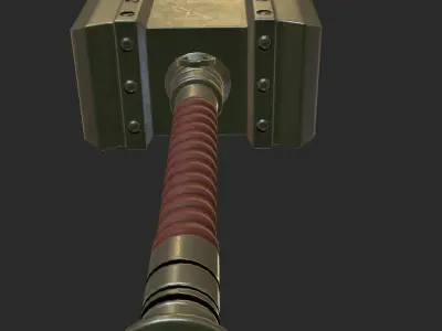 Stylized Hammer Low-poly 3D model