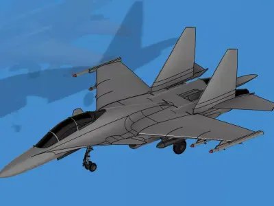 Sukhoi Su-30 Mk1 3D print model
