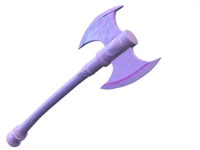 viking axe game reader Low-poly 3D model