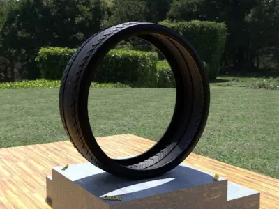 ORTAS TIRE NO 20 GAME READY Low-poly 3D model