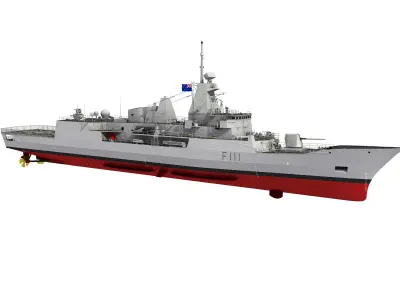 HMNZS TE MANA NEW ZEALAND MEKO CLASS FRIGATE 3D model