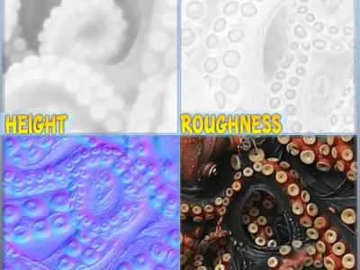 Octopus Seamless Texture Texture by zames1992 - Textured