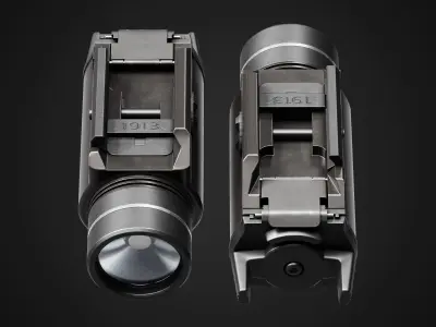 Streamlight TLR-1 HL Flashlight Low-poly 3D model