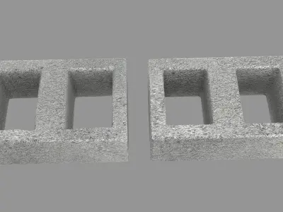 Block stone  Free low-poly 3D model