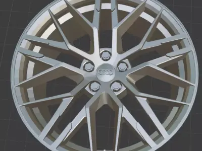 2016 Audi R8 OEM Wheels 3D Print Ready 3D print model