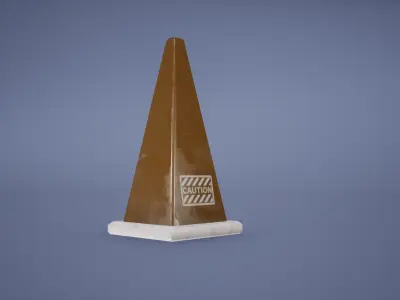 Metro Barricade Low Poly Game Ready Low-poly 3D model