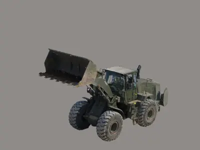 A real tractor 3D model