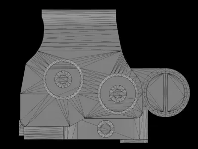 EOTech EXPS-2 Holographic Sight Low-poly 3D model