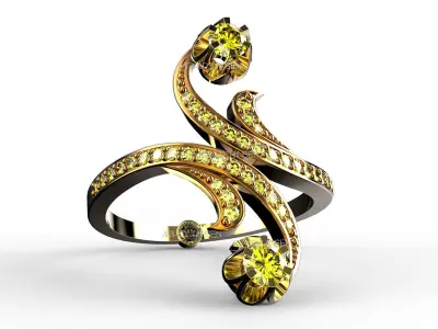 Antique TDM Ring 3D print model