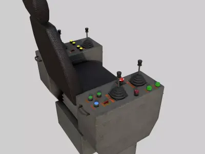 Crane Console Low-poly 3D model