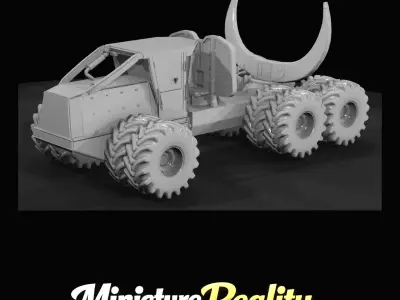 1-87 Tigercat Skidder 640 Print Ready STL 3D print model purchase
