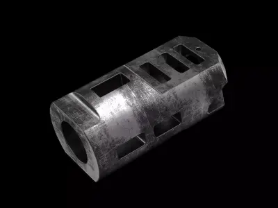 Muzzle brake technical part  3D model