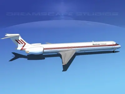 McDonnell Douglas MD80 Martinair 3D model