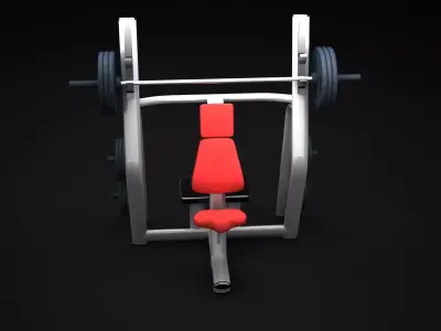 Bench Vertical DR 3D model