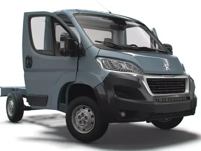 Peugeot Boxer Chassis HQInterior SCab 3000WB 2023 3D model