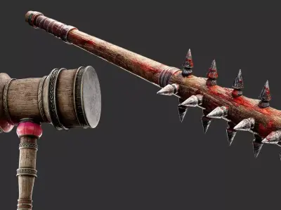 Warrior Mace Base Mesh 3D model
