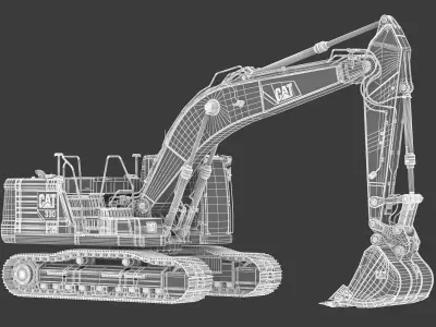 CAT 330 Hydraulic Excavator 3D model