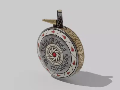 OB 00 28 vampire hunter powder bottle Low-poly 3D model