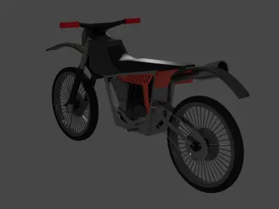 Dirt Bike Model Free low-poly 3D model
