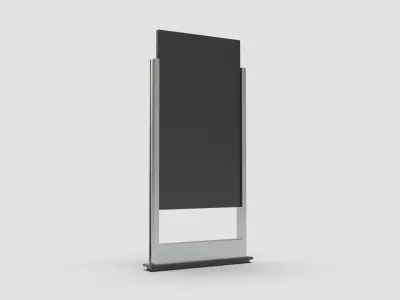 Style advertisement close to a urban street in city 3D model 8