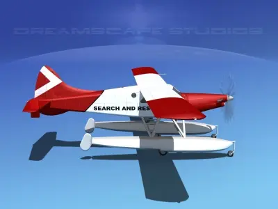 DeHavilland DHC-2 Turbo Beaver  V18 3D model