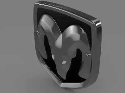 Dodge new Logo 3D model