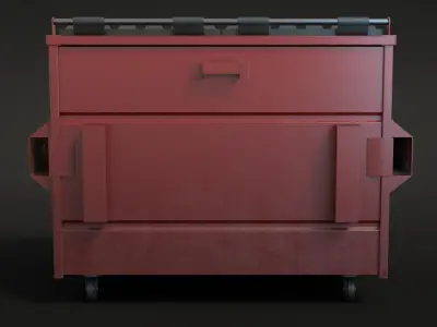 New Dumpster Low-poly 3D model