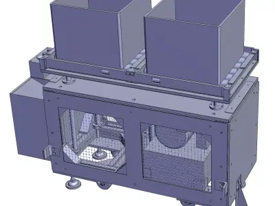 Automatic hydraulic jacking machine 3D model