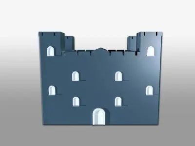 Castle - Cartoon Castle - Cartoonish Castle Free 3D model