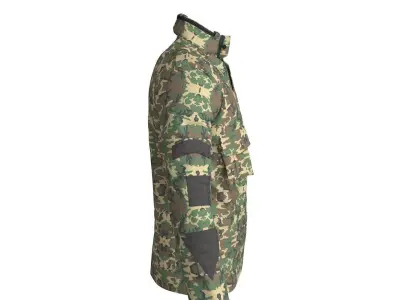 Military Uniform Jacket 3D model 3D model
