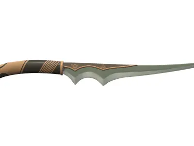 Medieval Dagger Low-poly 3D model get