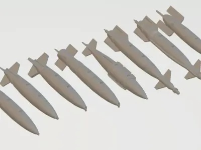 MK-84 BASED BOMBS 1-72 SCALE MODEL 3D print model