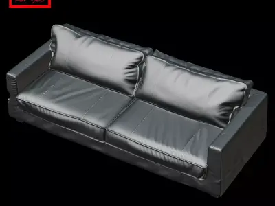 Large sofa 3D model