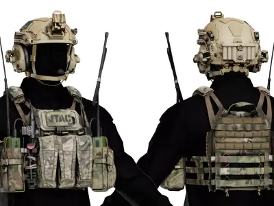 CRYE JPC 2 PLATE CARRIER V3 Low-poly 3D model