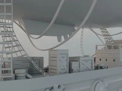 Steampunk Airship 3D model by RoxDocs