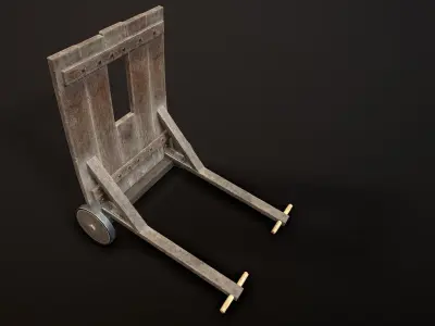 Medieval Mantlet Low-poly 3D model purchase