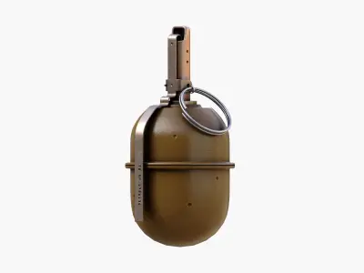 Soviet hand Grenade RGD-5 Low-poly 3D model Low-poly 3D model