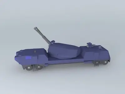 MPC Comet - Mobile Plasma Cannon on the conveyor Elephant Free 3D model