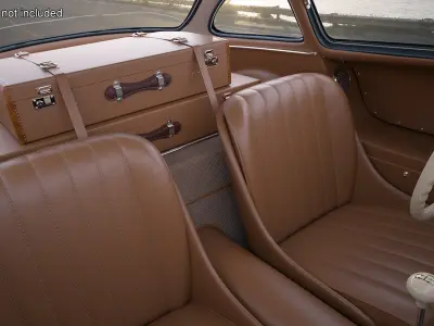 1955 Mercedes Benz 300SL Gullwing Rigged for Maya 3D model