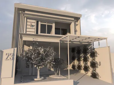 Private House 3D model 4
