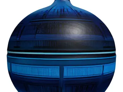 Futuristic Data Core Orb 3D model