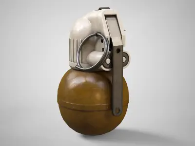 RGN Hand Grenade AAA Game Ready Low-poly 3D model
